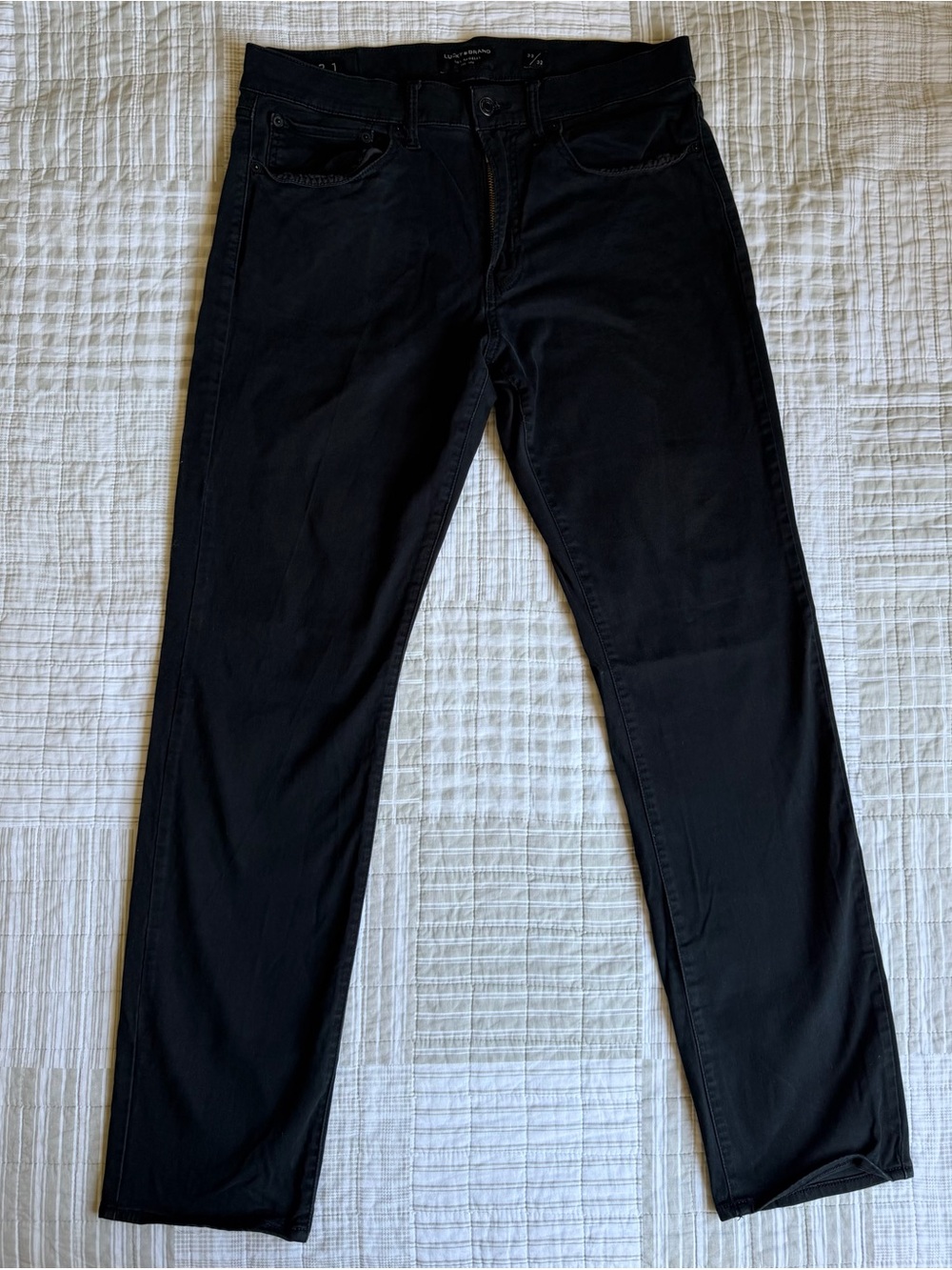 Lucky Brand Men's Slim Straight Black Jeans